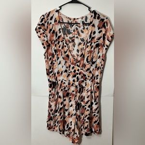Leopard Romper Size M RVCA